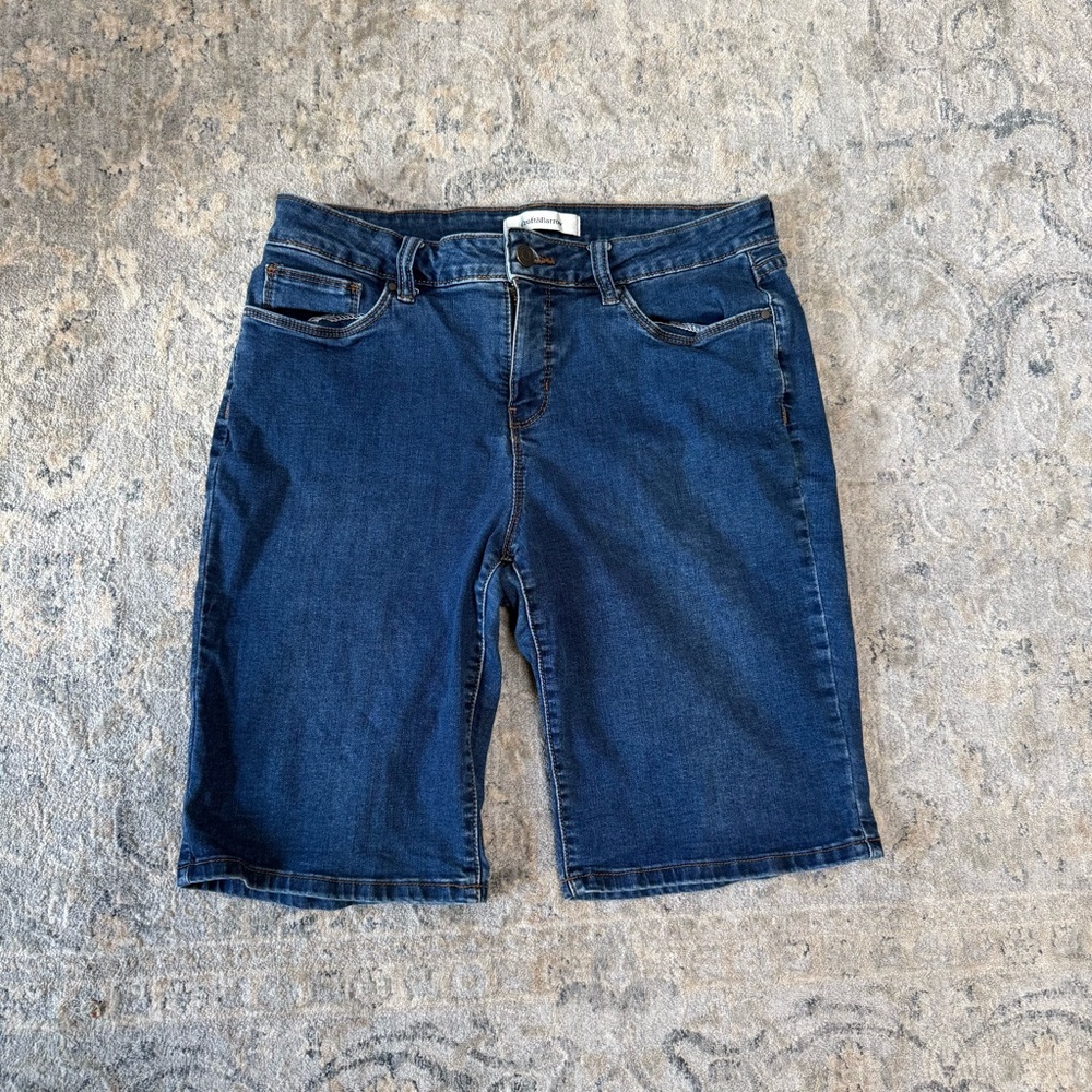 Croft&Barrow Denim Bermuda Shorts - Dark Blue